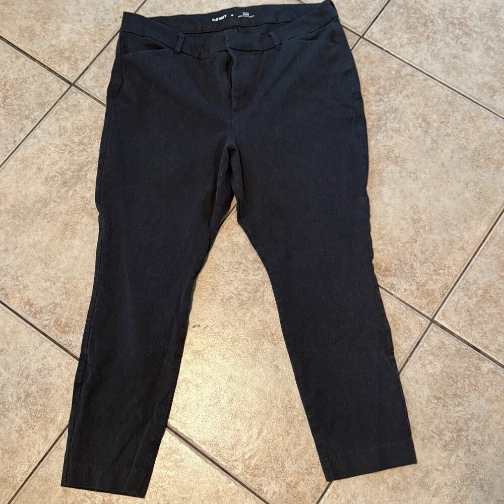 Old Navy Womens 16 Dark Gray High Rise Pixie Pants (159)